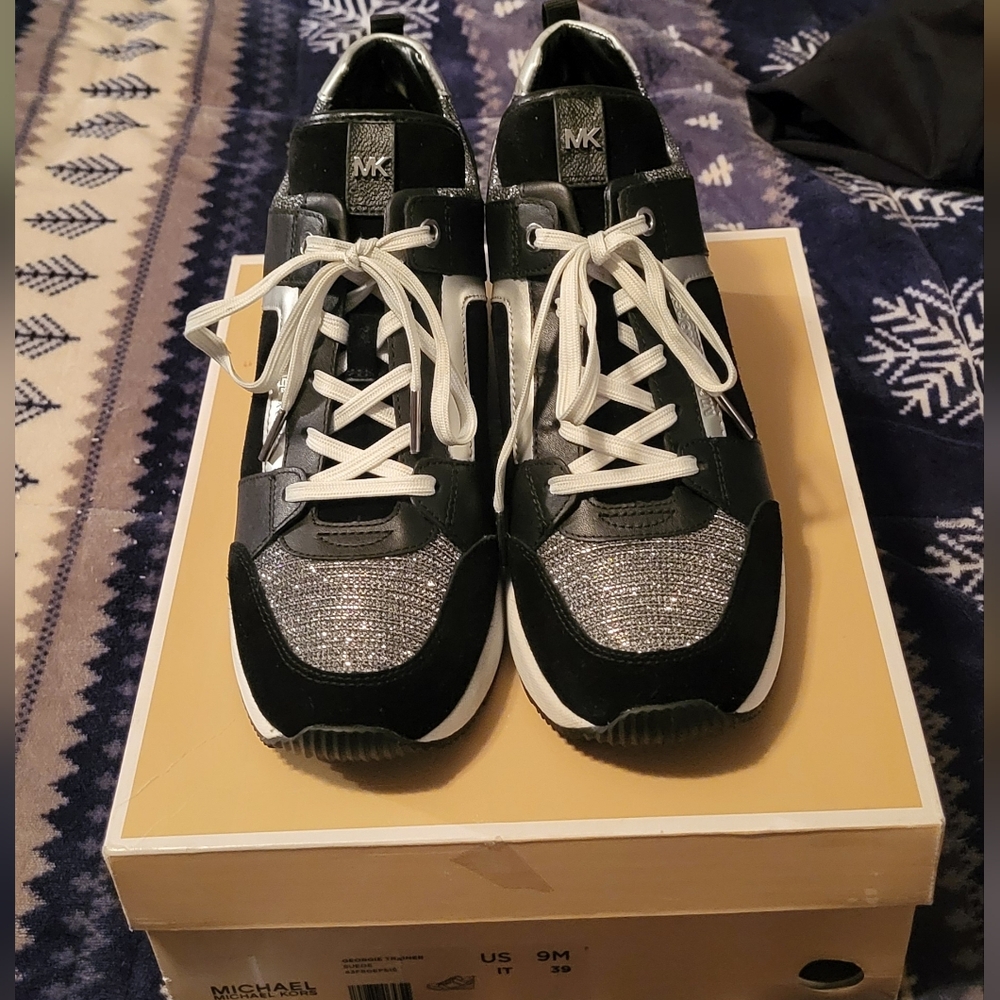 Michael Kors Bling Wedge Sneakers